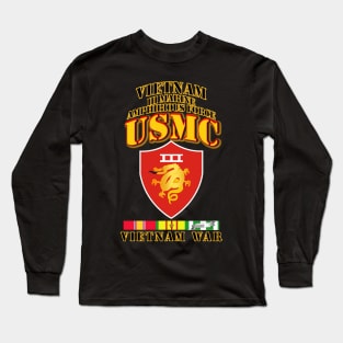 III MAF - VIetnam War  w 1 row VN SVC Ribbons Long Sleeve T-Shirt